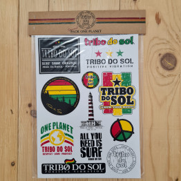 Seleção de 12 autocolantes Tribo do Sol - One Planet