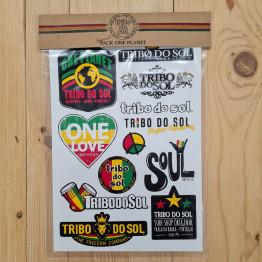 Seleção de 12 autocolantes Tribo do Sol - One Soul