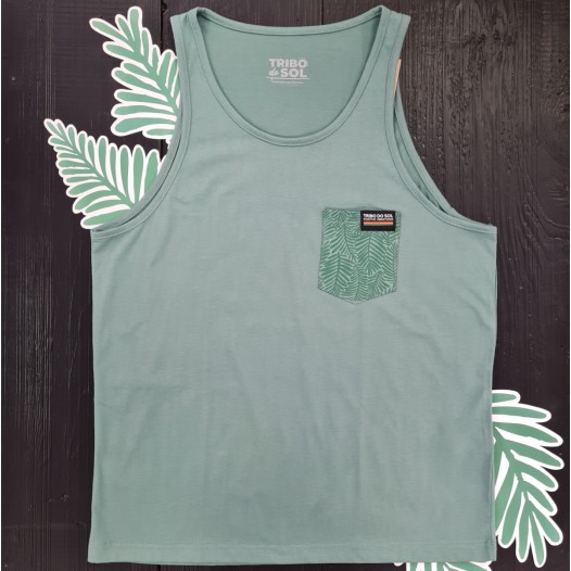Tee Cavas Bolso - Menta