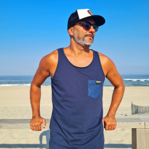 Tee Cavas Bolso - Azulão