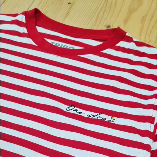 Tee Cropped Girl Riscas - Vermelha
