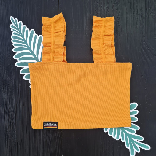 Top Folhos - Amarelo