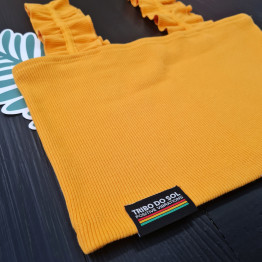 Top Folhos - Amarelo