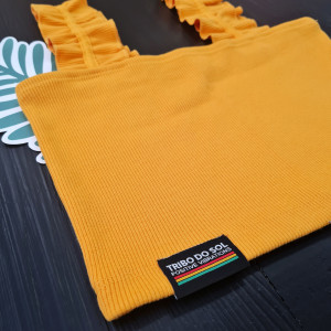 Top Folhos - Amarelo