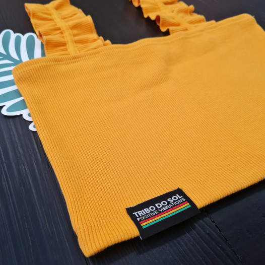 Top Folhos - Amarelo