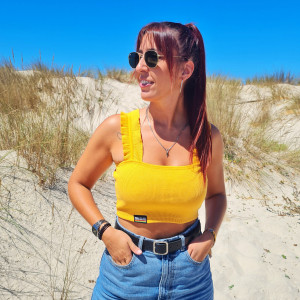 Top Folhos - Amarelo