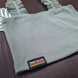 Top Folhos - Menta