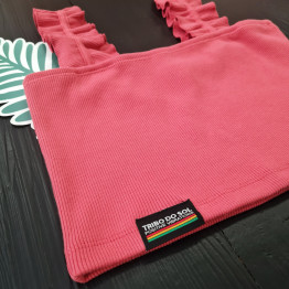 Top Folhos - Magenta