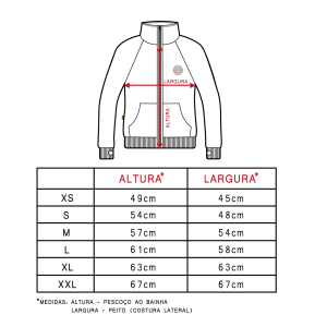 Kanguru Zip Classico - Cinza